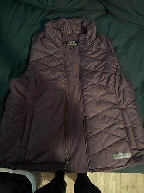 Eddie Bauer Quilted Puffer Vest in Plum